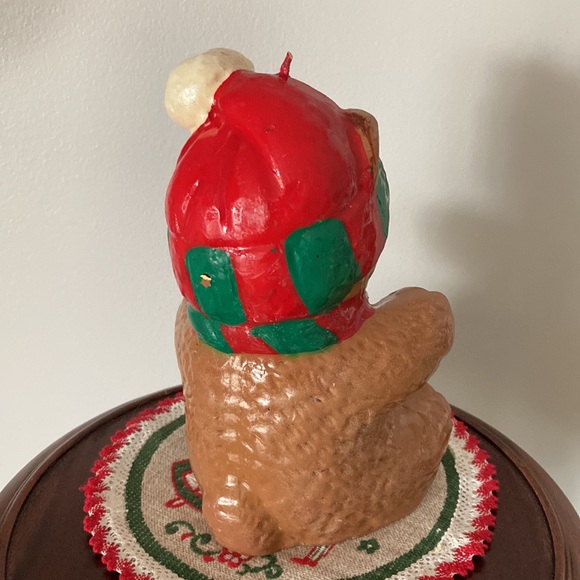 Vintage and rare holiday bear candle - Picture 3 of 6